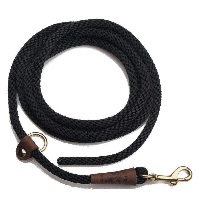 [Australia] - Mendota Products EZ Trainer Dog Leash 3/8-Inch by 8-Feet Black 