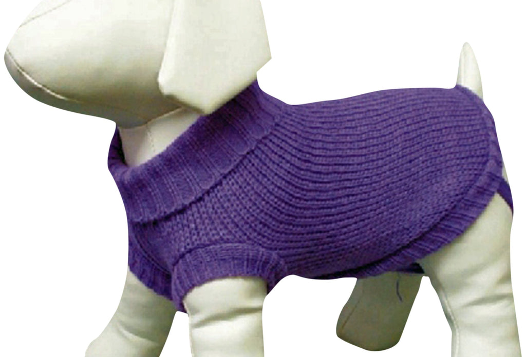 [Australia] - Amazing Pet Products Dog Sweater, 14-Inch, Purple 