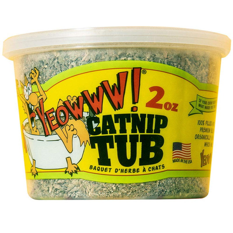 Yeowww! Cat Catnip Made in USA 2 oz. Tub - PawsPlanet Australia