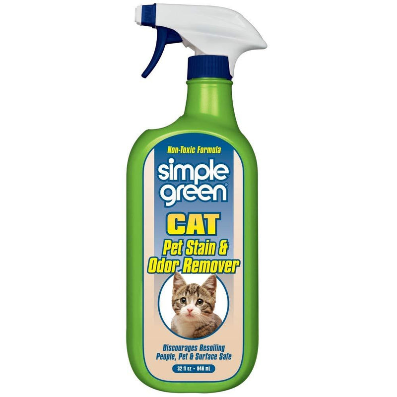 [Australia] - SIMPLE GREEN Bio Dog Active Stain & Odor Remover, Enzyme Cleaner & Stain Remover for Carpet, Rugs & Fabric Eliminates, Urine Odor 32 oz Milky White 