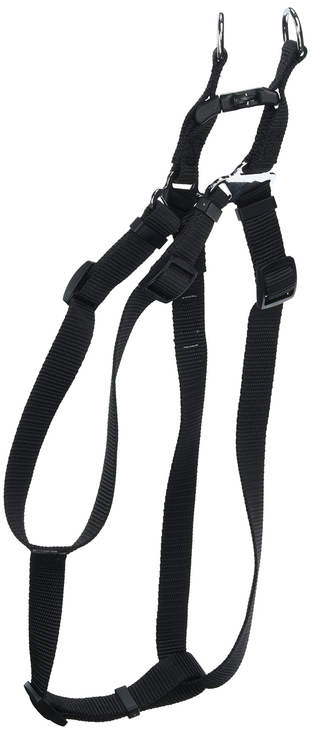 [Australia] - GoGo Pet Harness Comfy Nylon 3/4-Inch X 20” – 30”inches Adjustable, Medium, black 