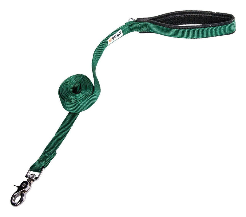 [Australia] - GoGo Pet Products Comfy Nylon Lead 6' x 5/8” Hunter Green 