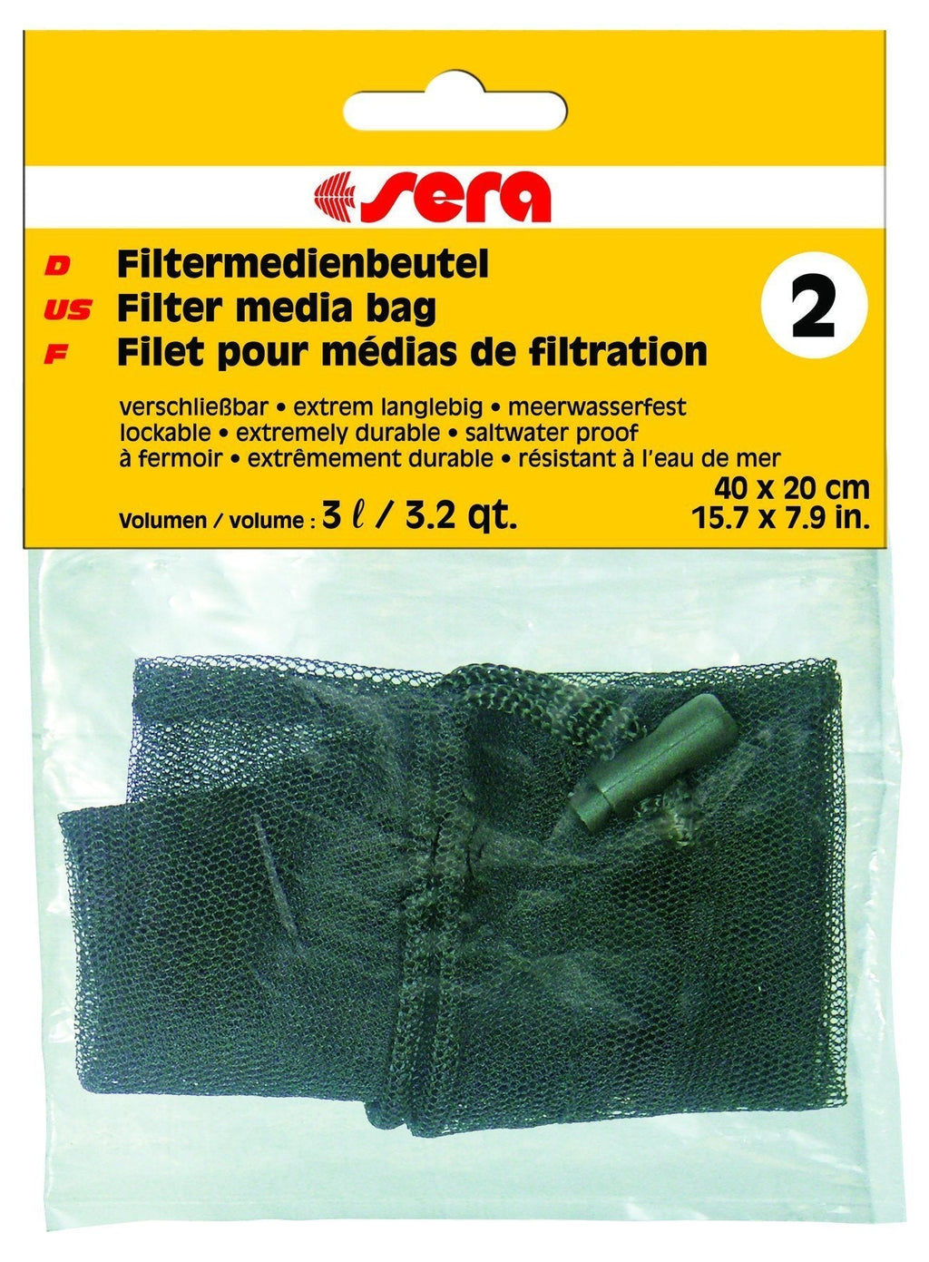 [Australia] - Sera Filter Media Bag 2 Aquarium Filter Accessories 