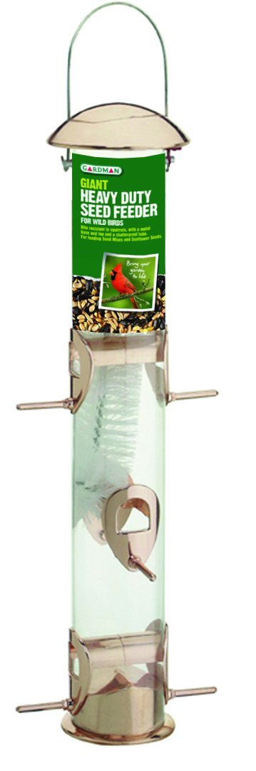 [Australia] - Gardman BA01137 Giant Heavy Duty Seed Feeder, Copper Finish, 5.7" Wide x 19.3" High 