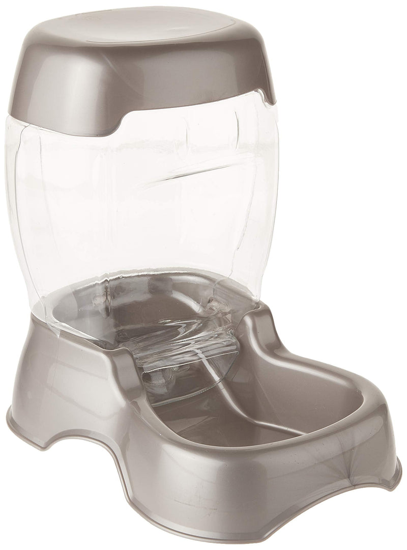 Petmate Pet Café Feeder 3 Lbs Pearl Silver - PawsPlanet Australia