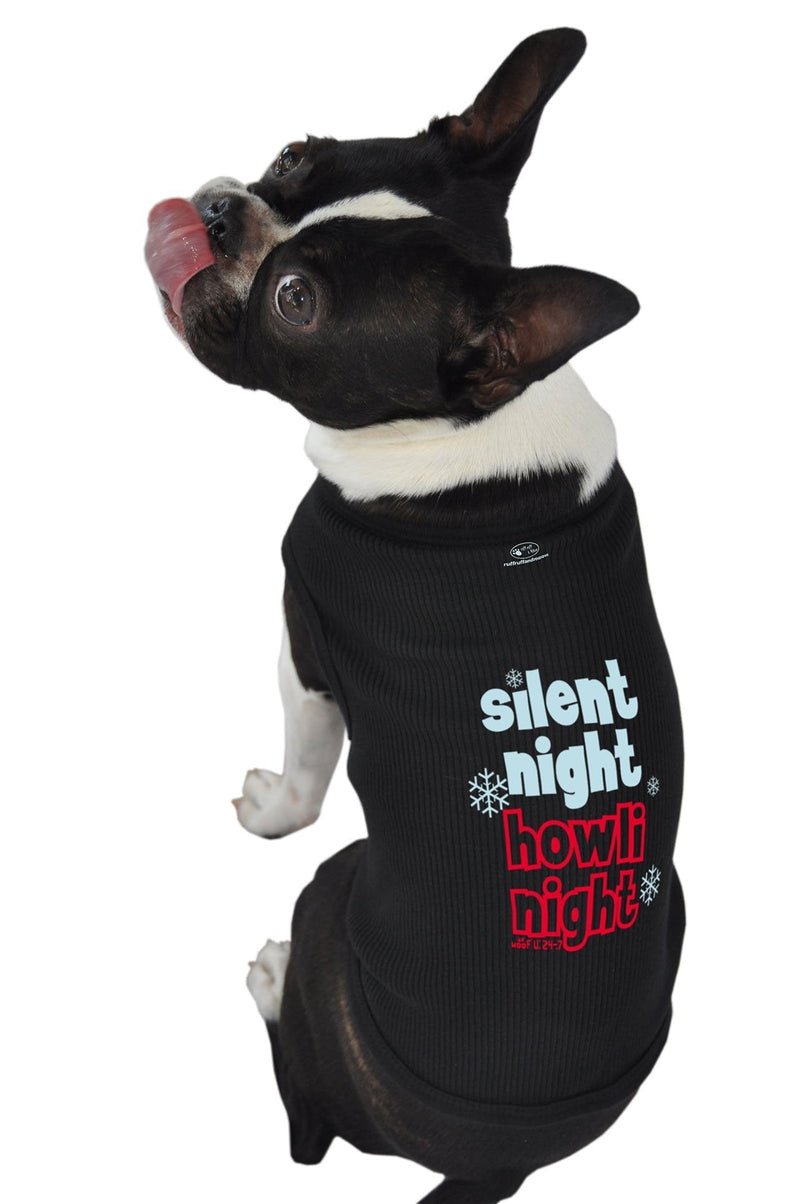 [Australia] - Ruff Ruff and Meow Dog Tank Top, Silent Night, Black, Medium 