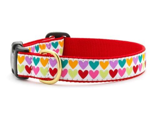[Australia] - Up Country Pop Hearts Dog Collar XL 