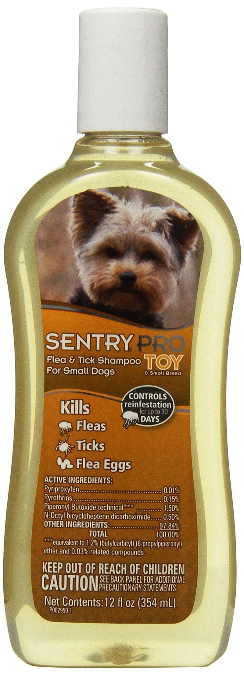 SENTRY PRO Toy Breed Flea and Tick Shampoo, 12 oz - PawsPlanet Australia