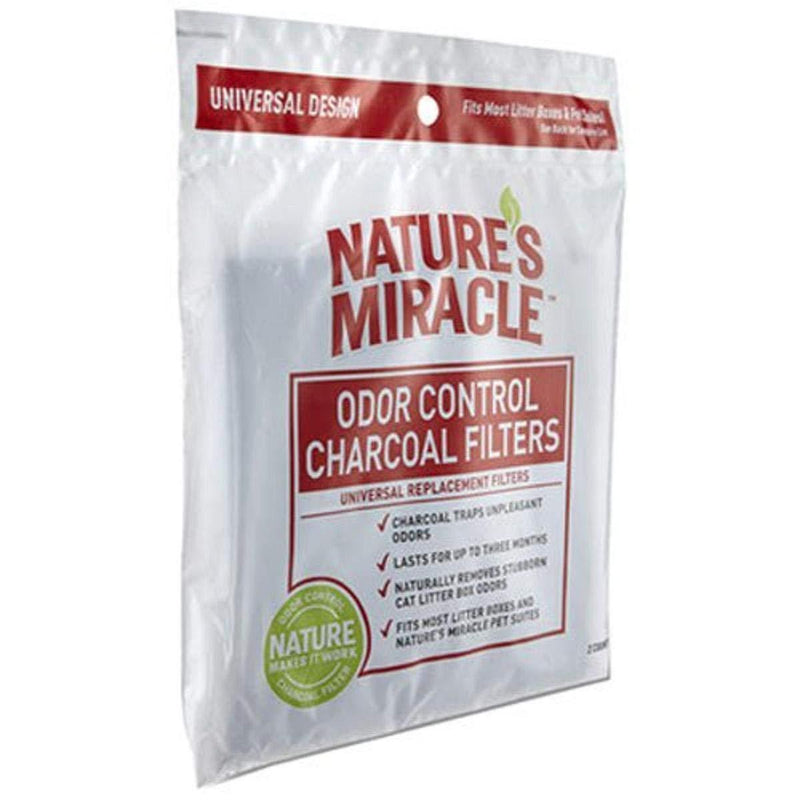 Natures Miracle Odor Control Universal Charcoal Filter, 2-Pack - PawsPlanet Australia