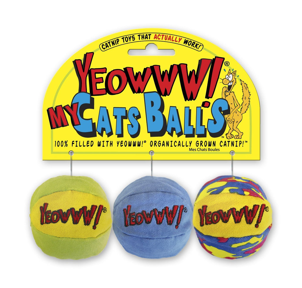 [Australia] - Yeowww! My Cats Balls, 3-Pack Pack of 1 