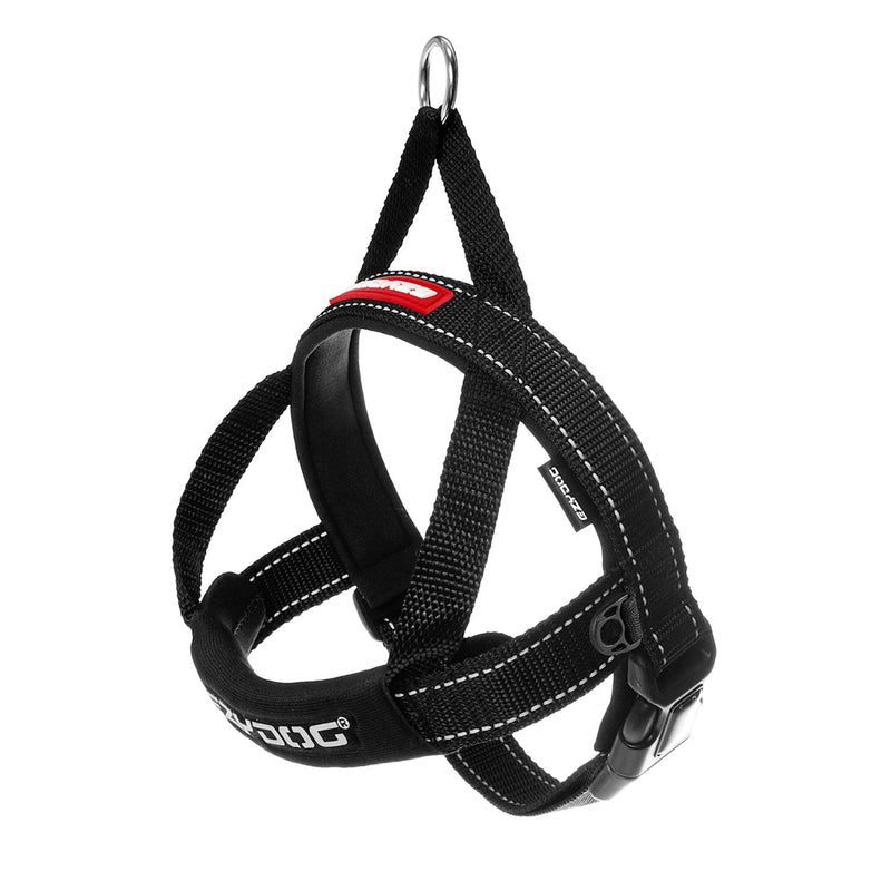 EzyDog Quick Fit Custom Fit Adjustable Dog Harness XX-Small Black - PawsPlanet Australia