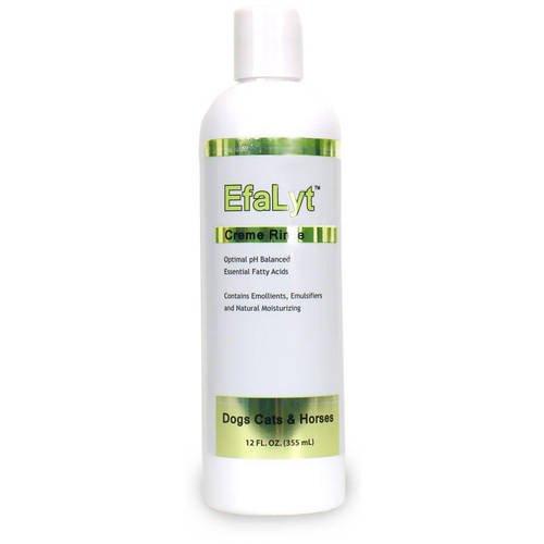 EfaLyt Creme Rinse Remedy for Pets - Hypoallergenic Formulation - Natural Moisturizing Promote Hydration - Essential Fatty Acids - 12 fl oz - PawsPlanet Australia