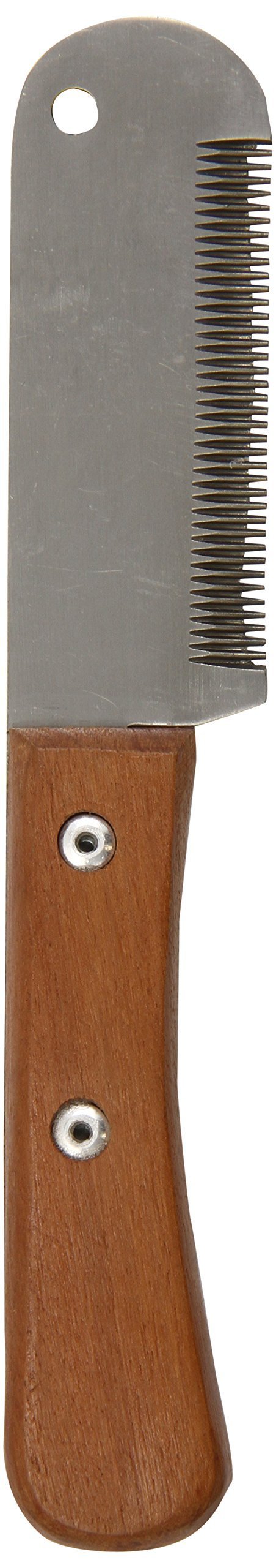 [Australia] - Tamsco 6-Inch Stripping Knife, Wooden Handle Medium Teeth, 3-Inch Blade, Hardened Stainless Steel 