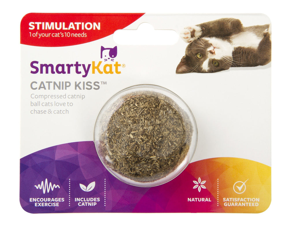 [Australia] - SmartyKat Compressed Catnip Cat Toy Kiss Cat Ball 