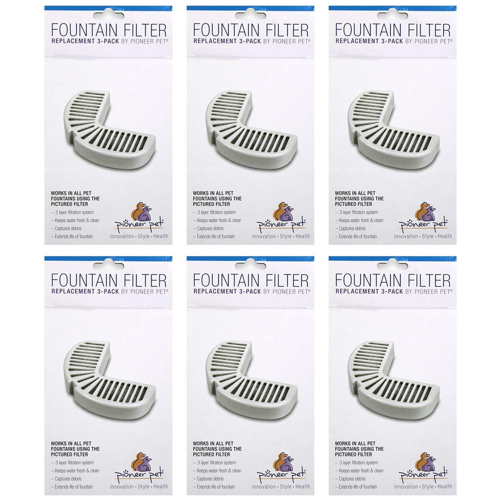 Pioneer Pet Replacement Filters for Ceramic & Stainless Steel Fountains, Raindrop Filters 18 filters - PawsPlanet Australia