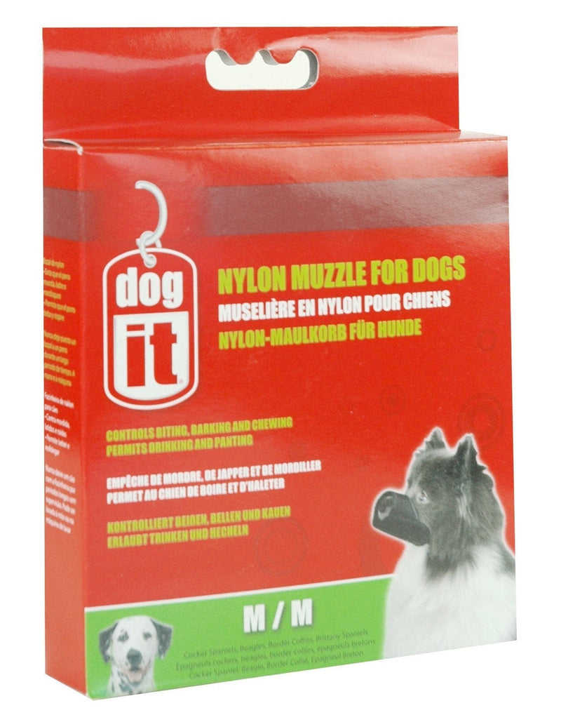 [Australia] - Dogit Nylon Dog Muzzle Medium Standard Packaging 