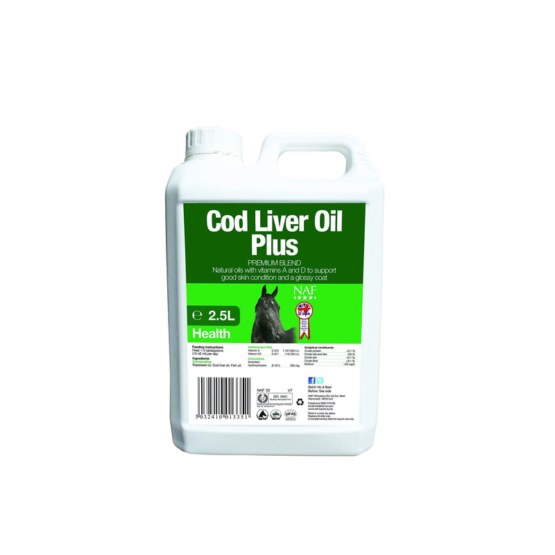 Naf Cod Liver Oil General Horse Feed Supplement 1 Litre - PawsPlanet Australia