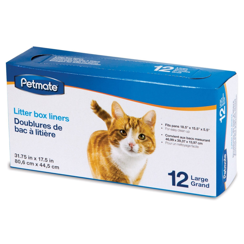 [Australia] - Petmate Large Litter Pan Liners, 12 Pack 