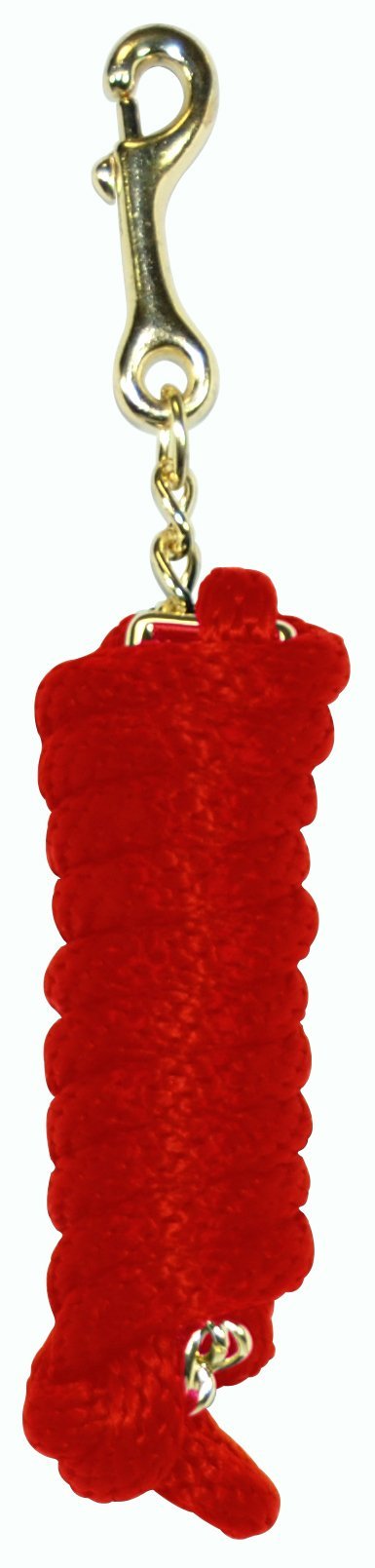 [Australia] - Hamilton Extra Heavy Poly Rope Lead with 24" Chain red 