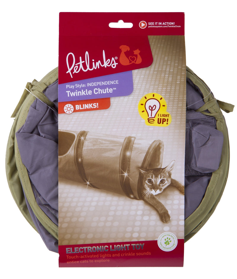 Petlinks Tunnel and Hideout Cat Toys Twinkle Chute - PawsPlanet Australia