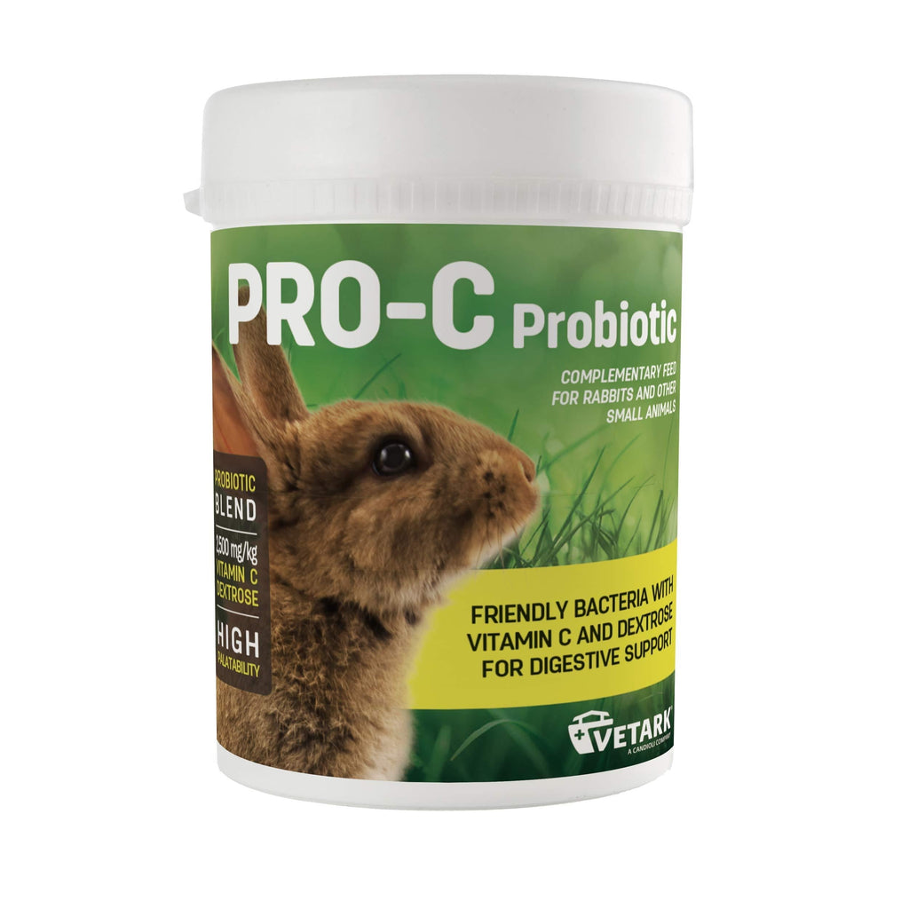 Vetark Pro-C Probiotic 100g - Prebiotic & Probiotic With Added Vitamins For Rabbits & Other Small Mammals Single - PawsPlanet Australia