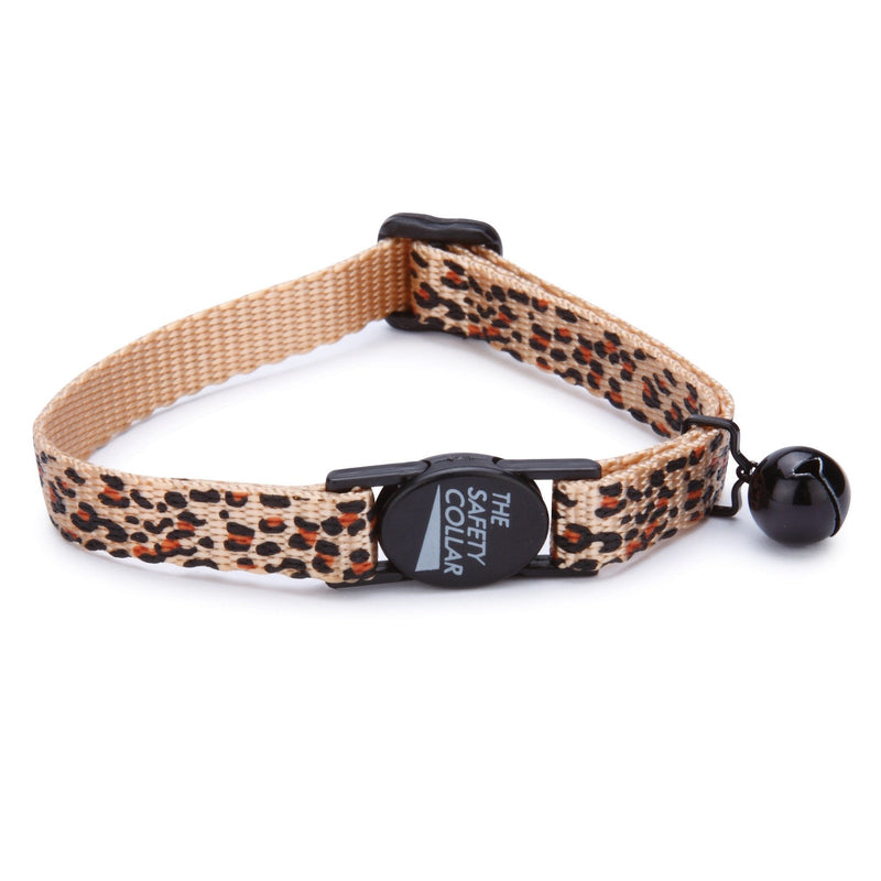 [Australia] - Meow Town Cheetah-Print Nylon Cat Collar, 8–12 inch 