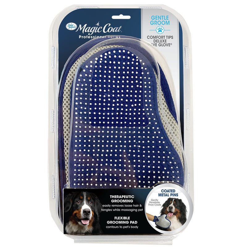 Four Paws Magic Coat Dog Grooming Deluxe Love Glove With Tender Tips - PawsPlanet Australia