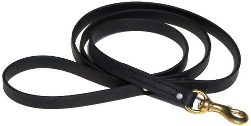 [Australia] - Signature K9 Biothane Leash, Black 6-Feet x 3/4-Inch 