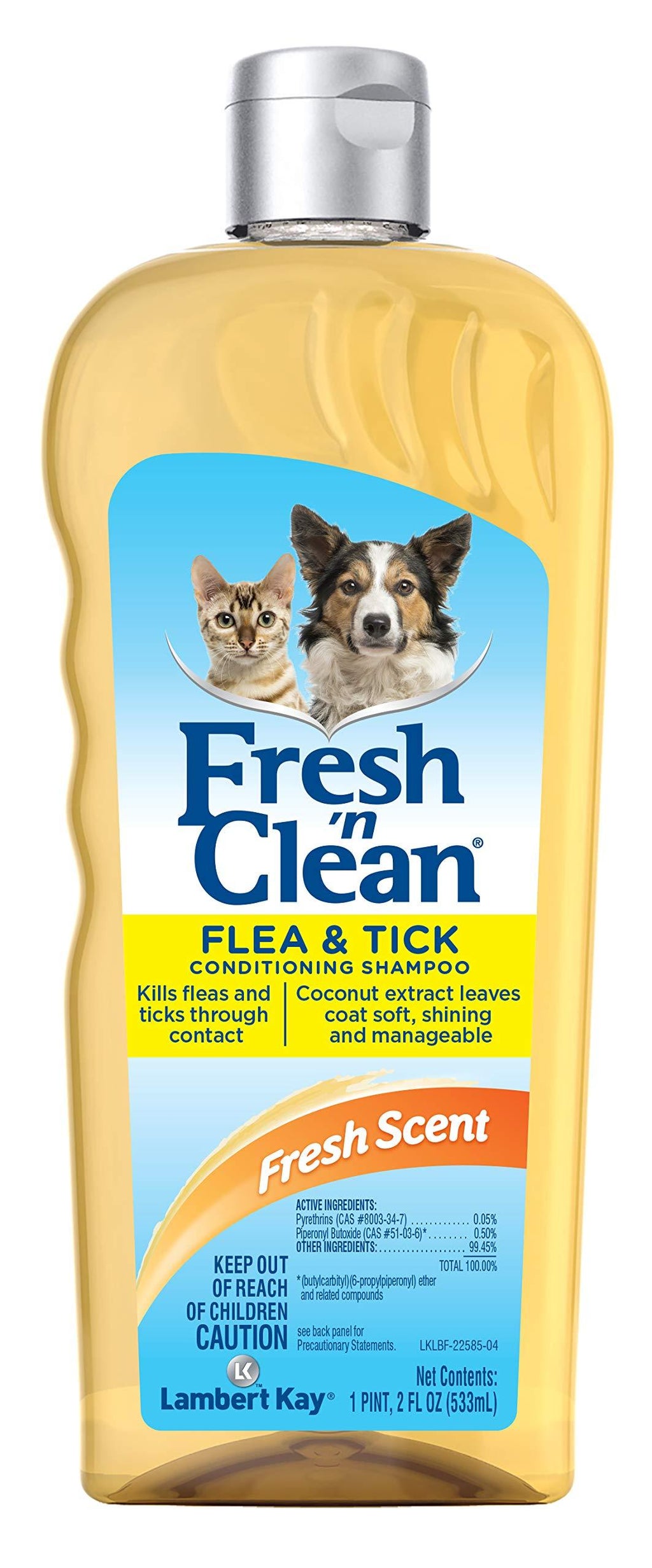 [Australia] - Fresh'n Clean Flea and Tick Small Pet Conditioning Shampoo, 18-Ounce 