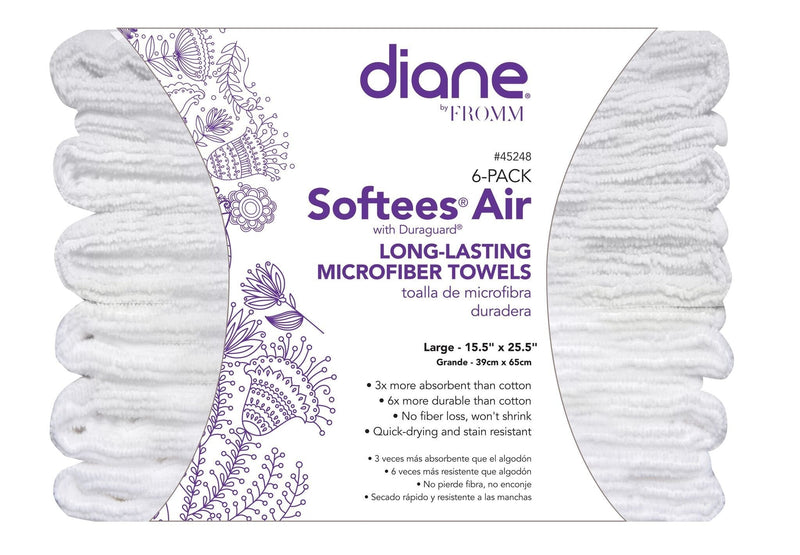 Diane Softees Air Long-Lasting Microfiber Towels (6 Pack) - PawsPlanet Australia
