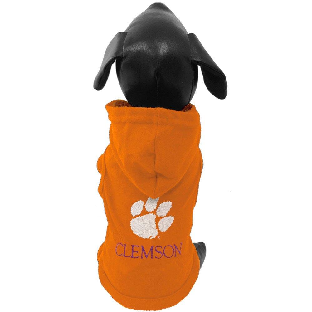 [Australia] - NCAA Clemson Tigers Collegiate Cotton Lycra Hooded Dog Shirt (Team Color, X-Small) 