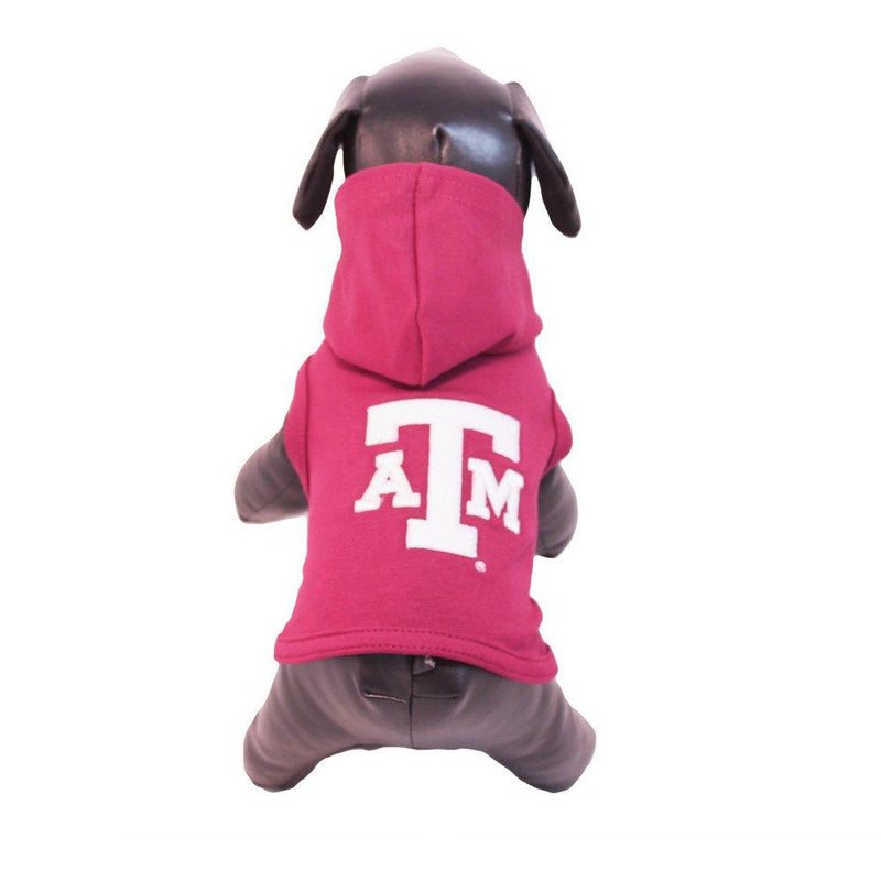 NCAA Texas A&M Aggies Cotton Lycra Hooded Dog Shirt XX-Small - PawsPlanet Australia