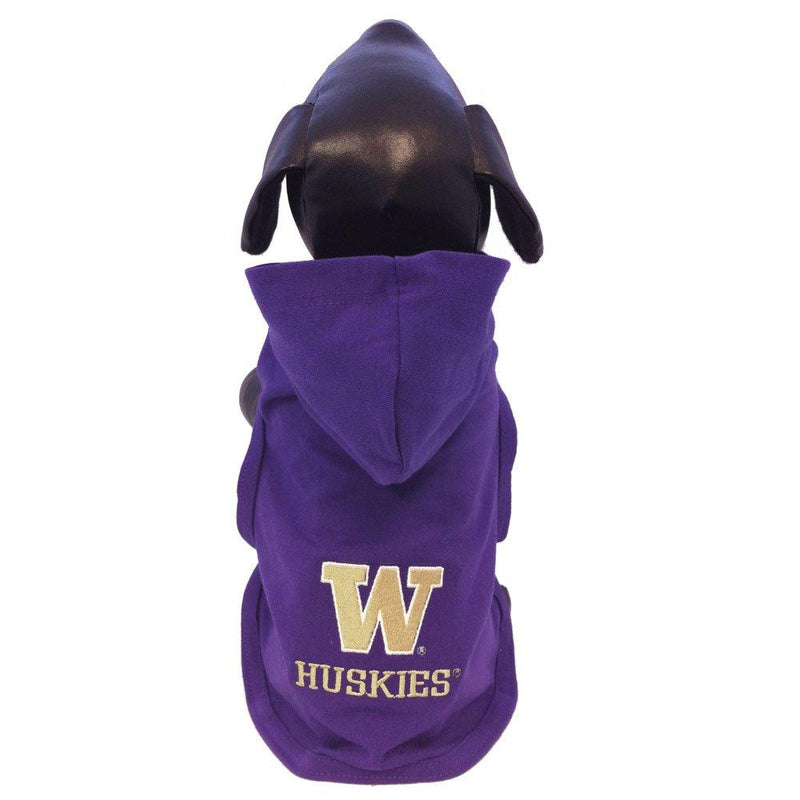 NCAA Washington Huskies Cotton Lycra Hooded Dog Shirt Medium - PawsPlanet Australia