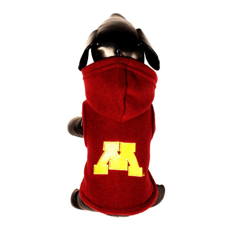 [Australia] - NCAA Minnesota Golden Gophers Polar Fleece Hooded Dog Jacket X-Large 