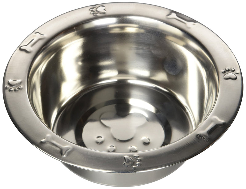 [Australia] - QT Embossed Rim Dog Bowl Dog 1 quart 