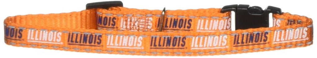 [Australia] - Pet Goods Manufacturing NCAA Illinois Illini Cat Collar, 3/8 x 8-12" 