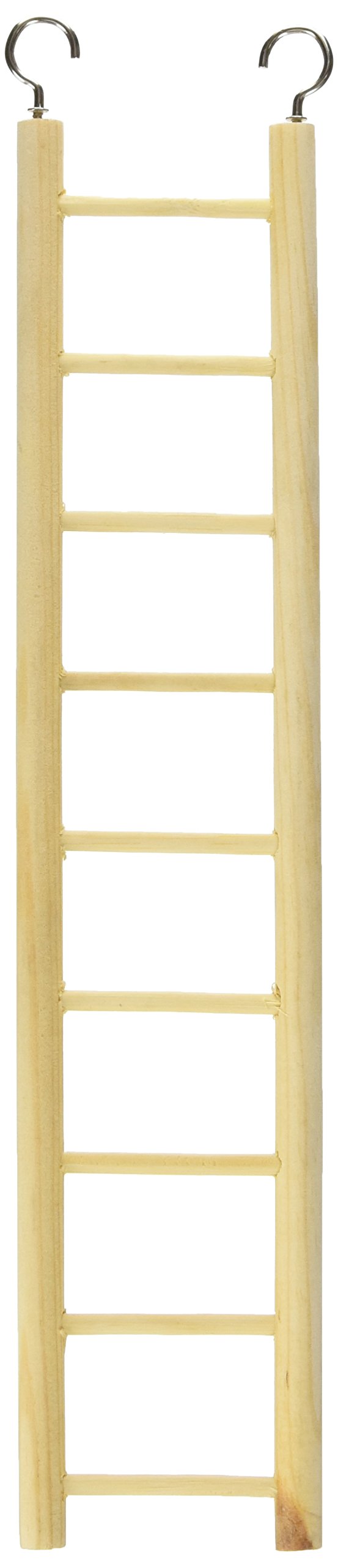 Prevue Pet Products BPV385 Birdie Basics 9-Step Wood Ladder for Bird, 14-1/2-Inch - PawsPlanet Australia