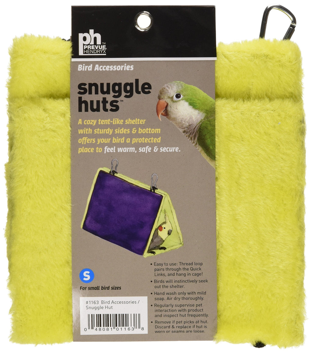 [Australia] - Prevue Pet Products BPV1163 7-Inch Plastic/Fabric Bird Snuggle Hut, Small, Colors Vary 