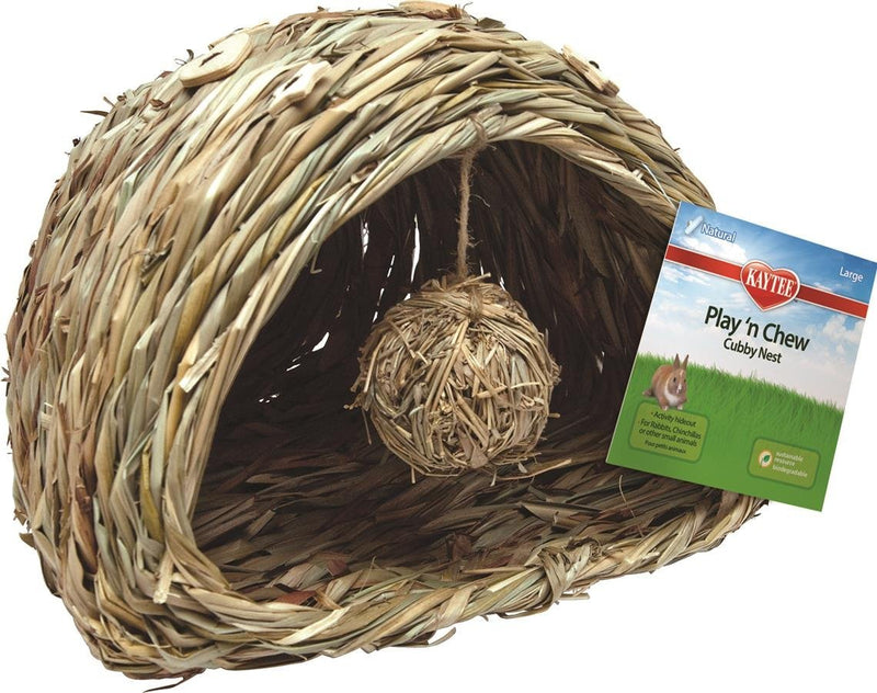 [Australia] - Kaytee Play n Chew Cubby Nest for Small Animals Large Standard Packaging 