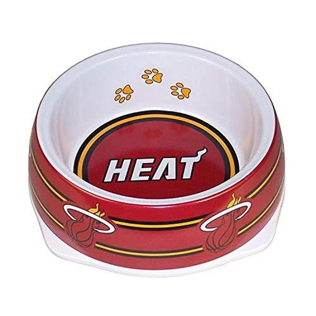 [Australia] - Sporty K9 NBA Miami Heat Pet Bowl, Small 