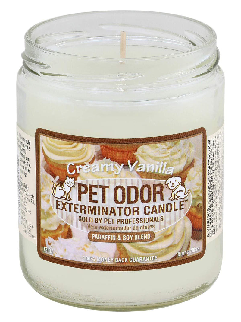 Pet Odor Exterminator Candle Creamy Vanilla - PawsPlanet Australia