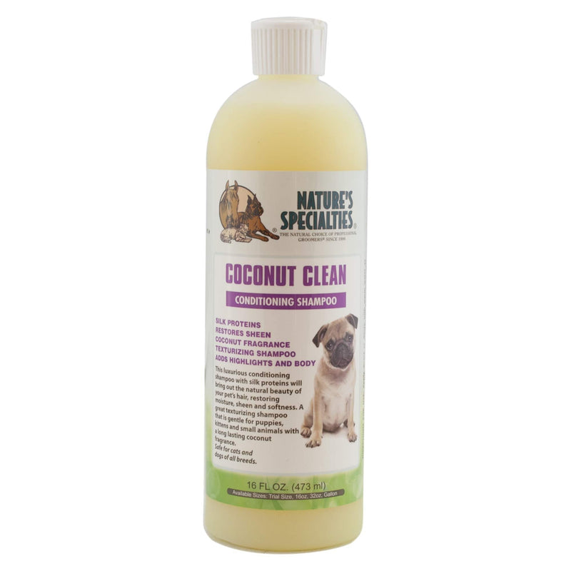 [Australia] - Nature's Specialties Coconut Clean Pet Shampoo, 16-Ounce 