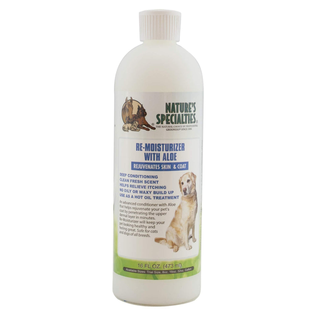 [Australia] - Nature's Specialties Re-moisturizer with Aloe Conditioner for Dogs Cats, Non-Toxic Biodegradable 16 Ounce 