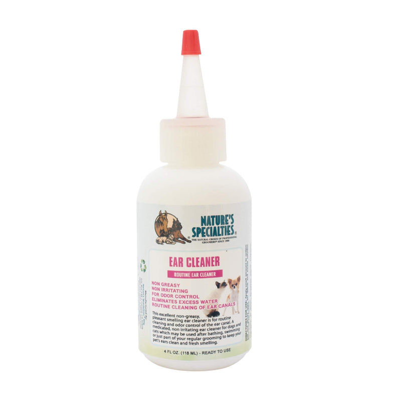 Nature's Specialties Routine Dog Ear Cleaner for Pets, Medicated Solution, Made in USA 4oz - PawsPlanet Australia