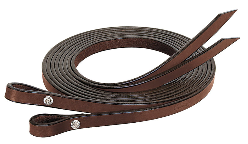 Weaver Leather Bridle Leather Split Reins, Brown, 5/8" x 7' - PawsPlanet Australia