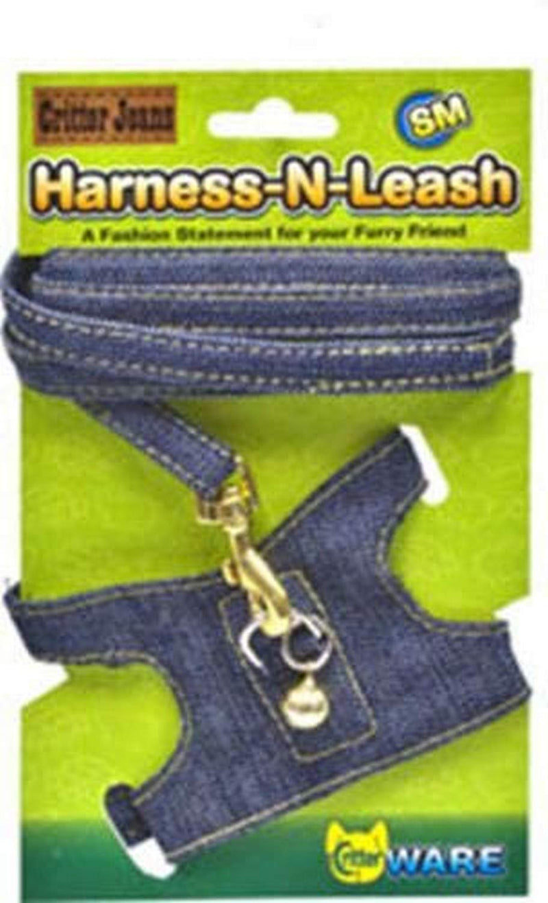 [Australia] - Ware Critter Jeans Small Animal Harness-N-Leash s 