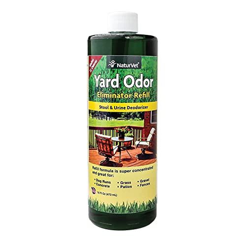 NaturVet – Yard Odor Eliminator – Eliminate Stool and Urine Odors from Lawn and Yard – Designed for Use on Grass, Plants, Patios, Gravel, Concrete & More 16 oz Refill - PawsPlanet Australia