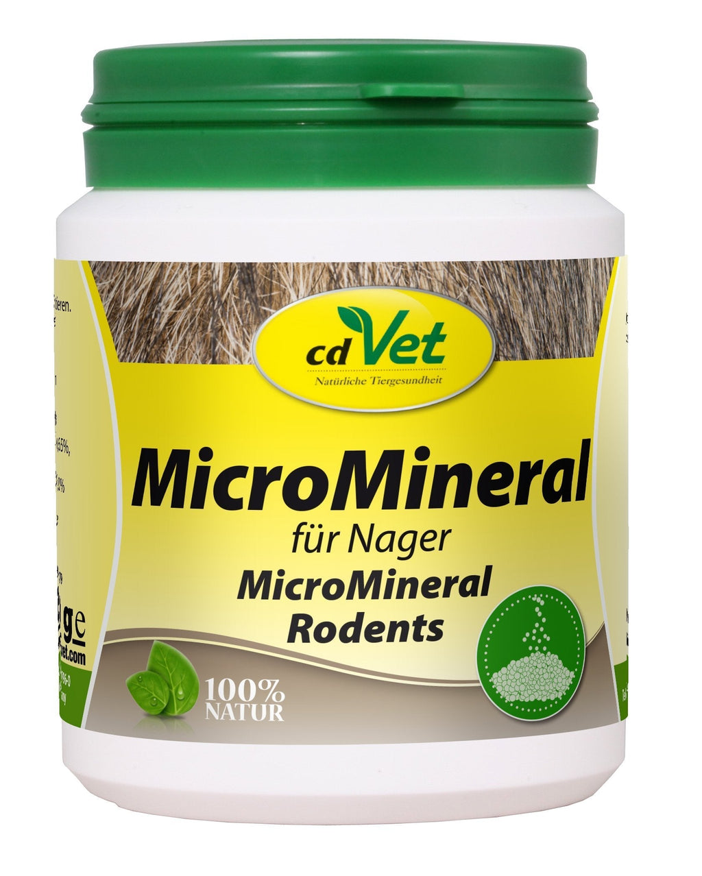 cdVet Naturprodukte MicroMineral Rodents 150 g - natural micronutrient supply - natural mineralization and vitamin coverage - relief detoxification organs - calcium - magnesium - - PawsPlanet Australia