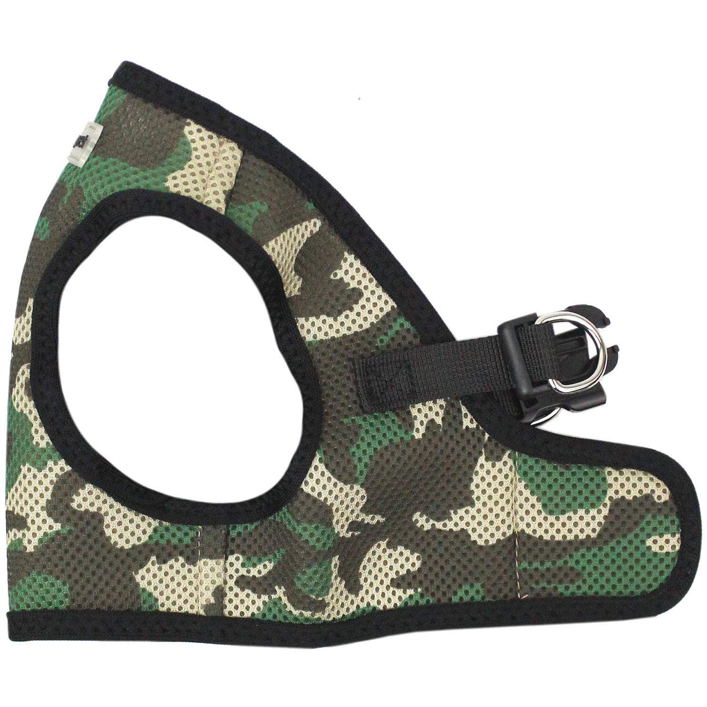 [Australia] - Parisian Pet Dog Cat Harness Step-in Vest, Plaid, Camo, Leopard, Polka Dot Dress L Step-In Camo 