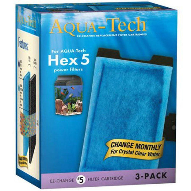 [Australia] - AquaTech Aqua Tech HEX 5#5 EZ Change Aquarium Replacement Filter Cartridge (1) 